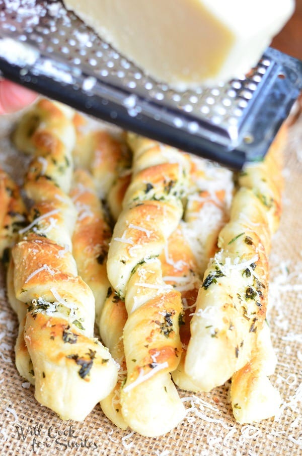 Homemade Parmesan Garlic & Herb Breadsticks - Will Cook For Smiles
