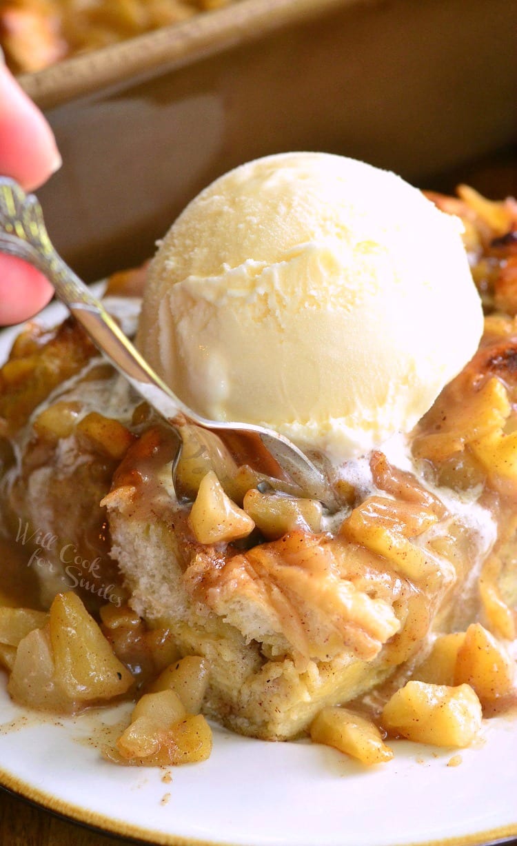 Apple Pie Bread Pudding - Will Cook For Smiles