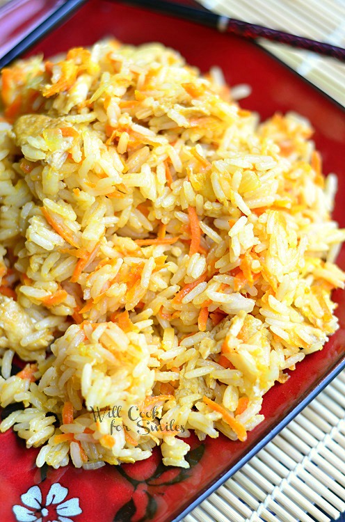 Khao Pad (Thai Fried Rice) 1 (c) willcookforsmiles.com #thai #friedrice