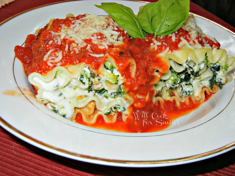 Vegetarian Lasagna Rolls