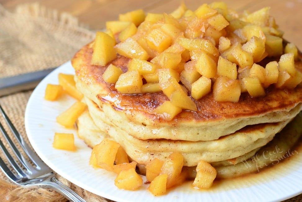 Apple Pie Pancakes 2 from willcookforsmiles.com