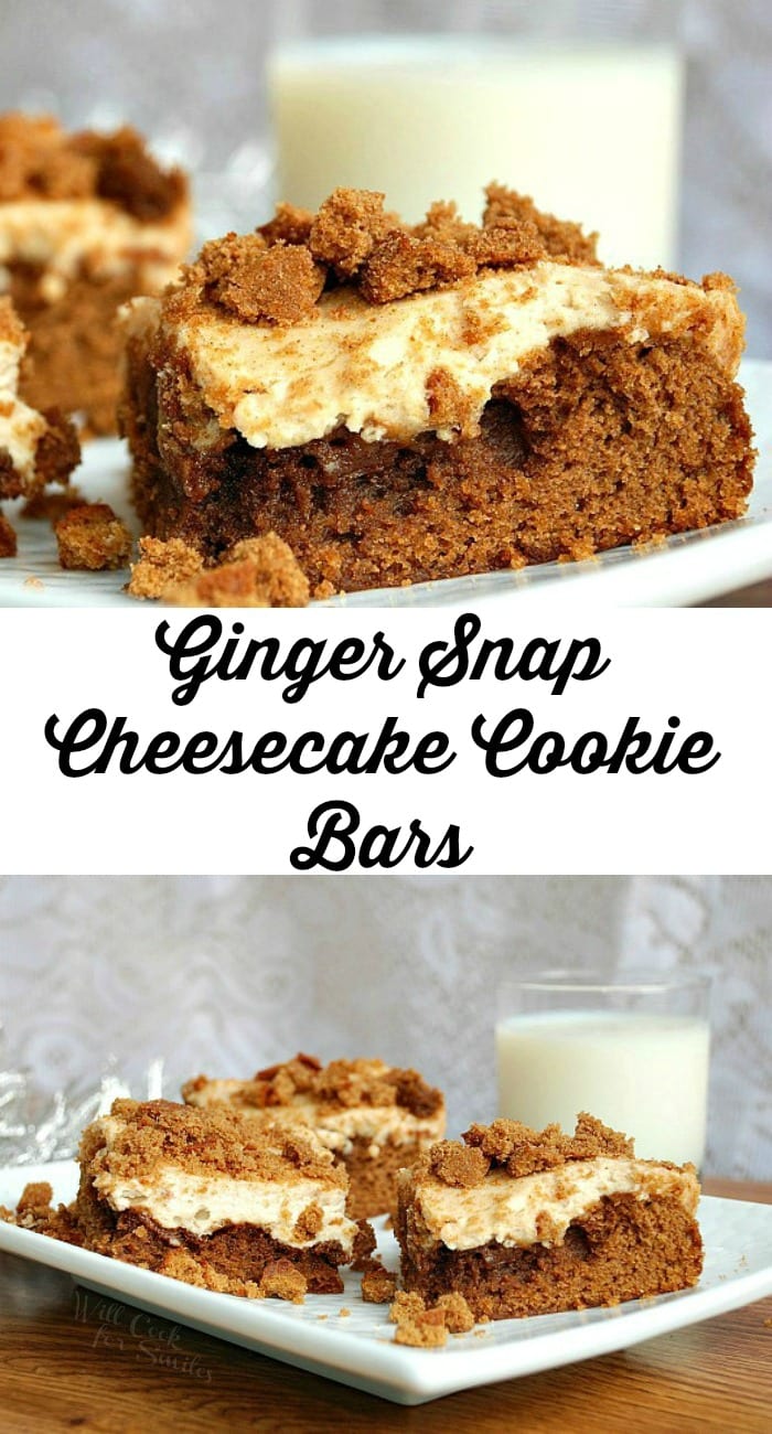 Ginger Snap Cheesecake Cookie Bars Will Cook For Smiles