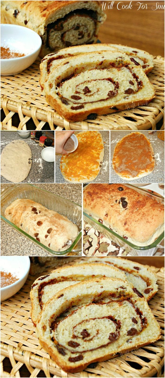 how to make Pumpkin Spice Swirl Bread collage