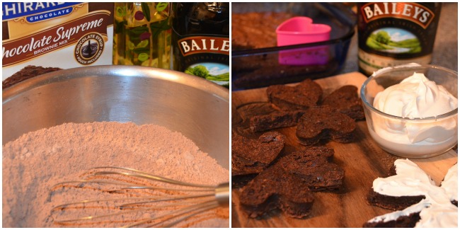 ingredients for brownies collage