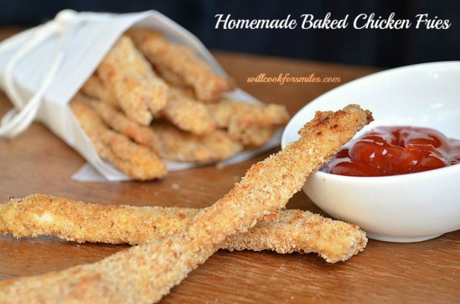 Homemade Parmesan Chicken Fries {Baked!} - Will Cook For Smiles