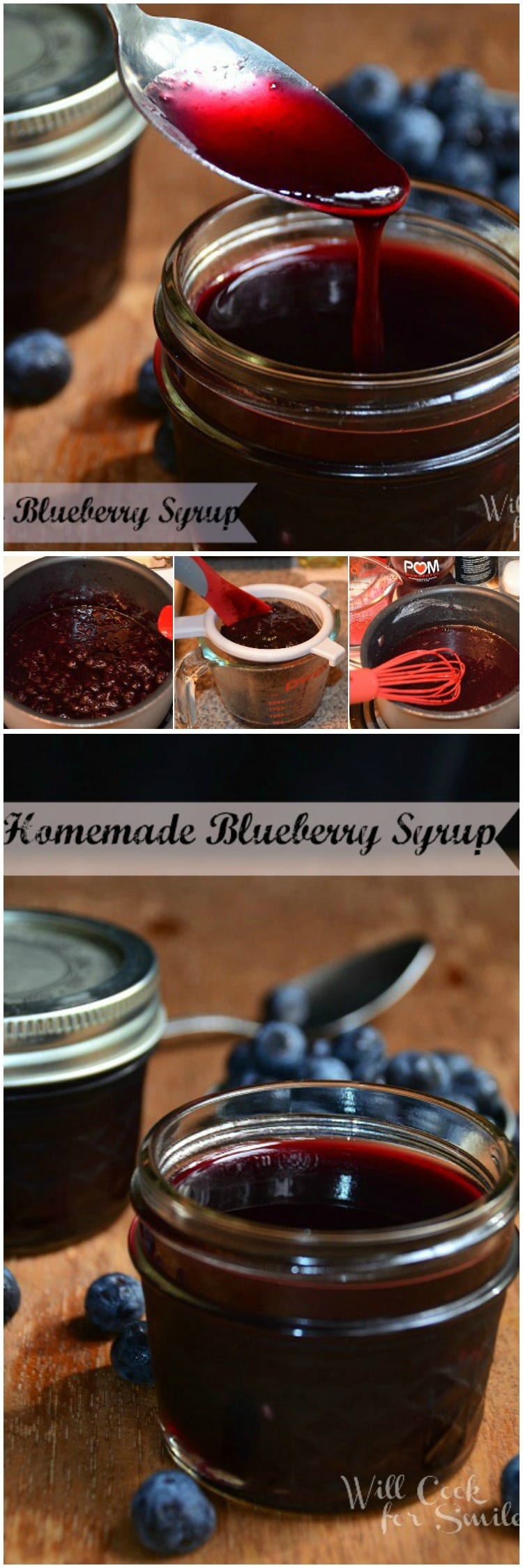 blueberry syrup collage 