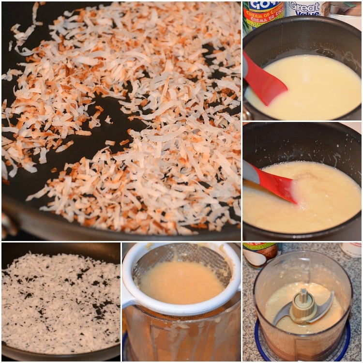 how to make Coconut Syrup collage 