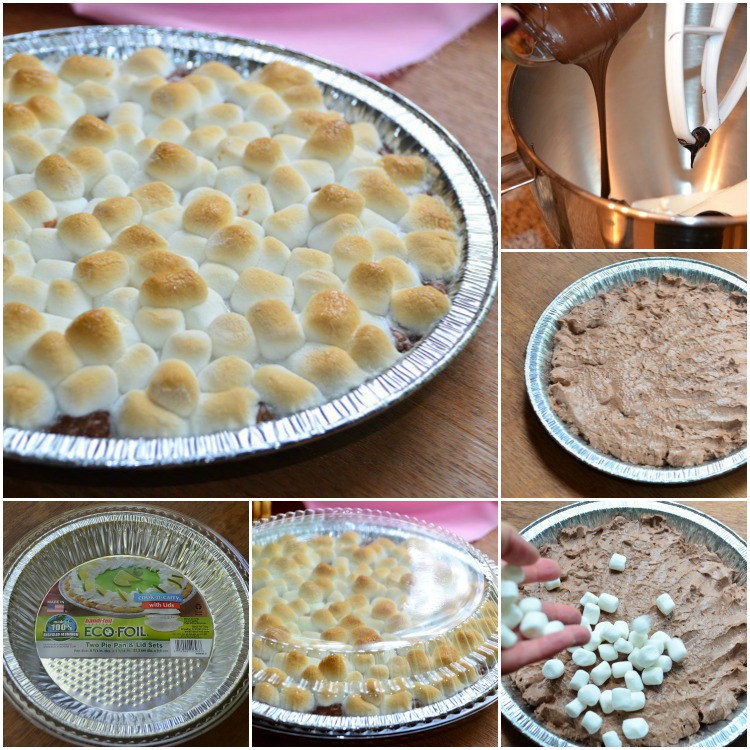 Hot Chocolate Cheesecake Dip collage 