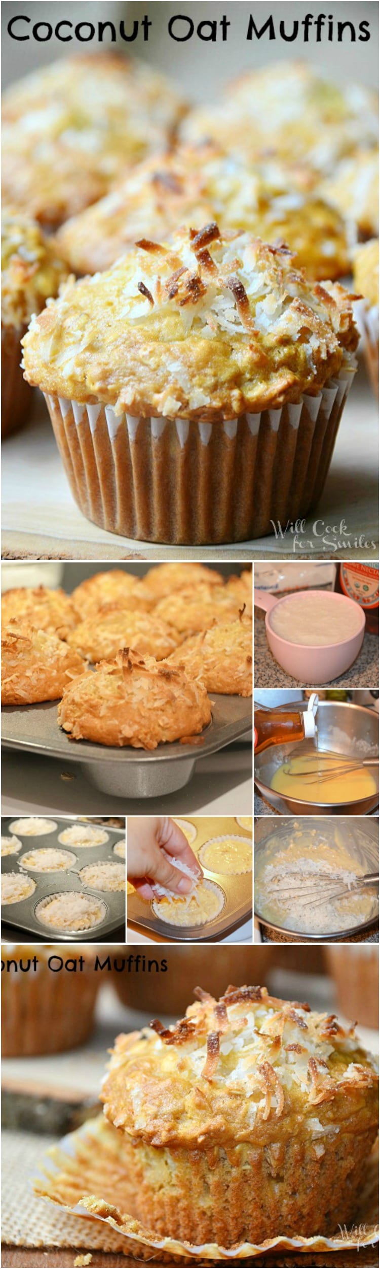 Coconut Oat Muffins collage 