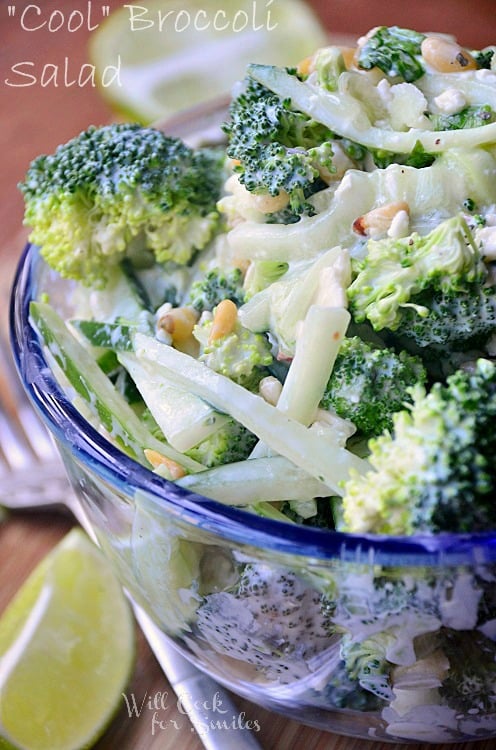 Easy Broccoli Salad in a bowl 