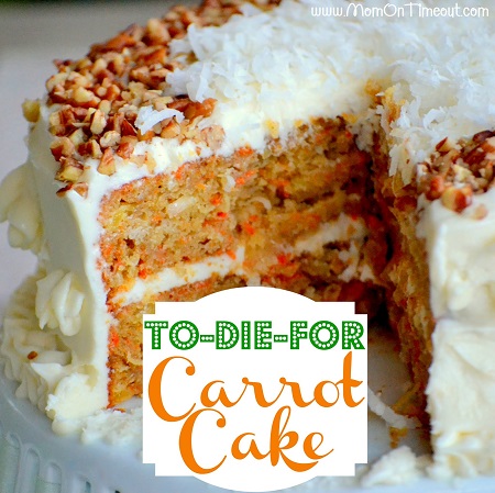 Carrot Cake With a slice Removed