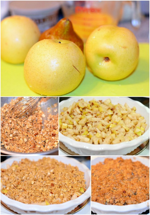 Asian Pear Crisp Collage