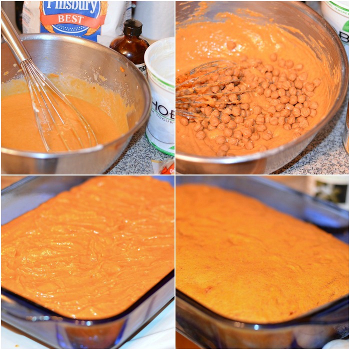 Pumpkin Caramel Blondies Collage