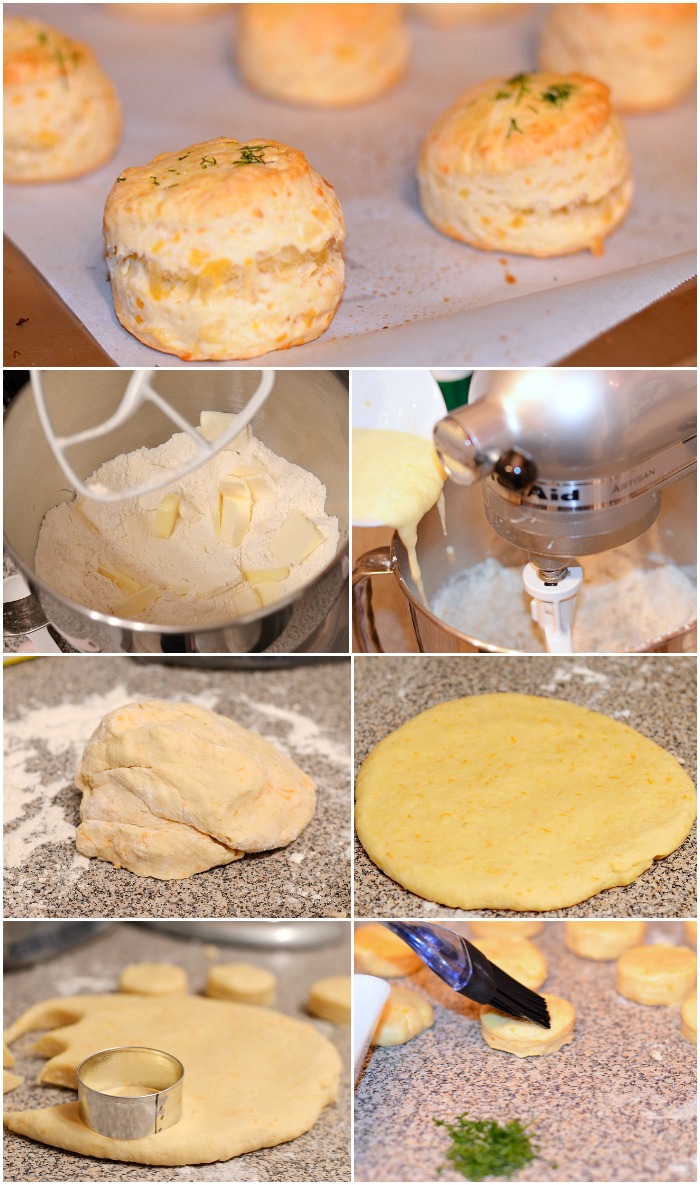 Three Cheese Dinner Scones Collage