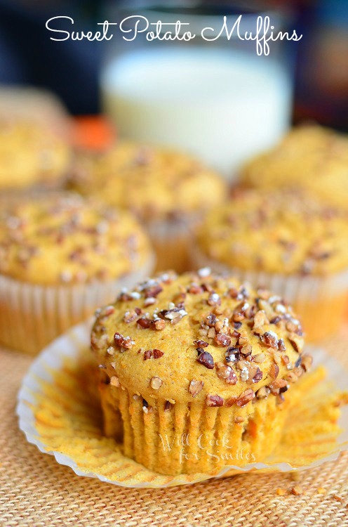 Sweet Potato Muffins 2 © willcookforsmiles.com #muffins #sweetpotato