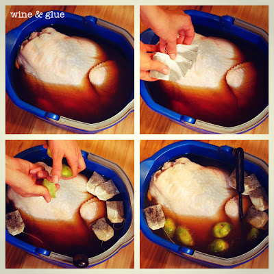 brining a turkey collage 