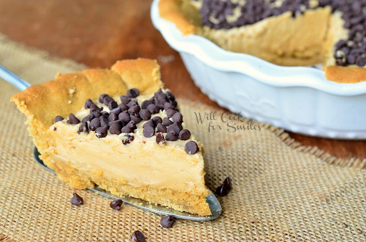 Peanut Butter Cheesecake Pie with Peanut Butter Cookie Crust