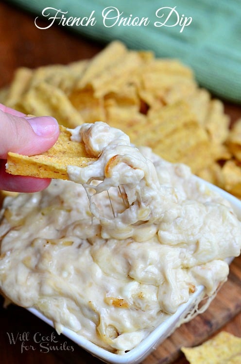 French Onion Dip 3 from willcookforsmiles.com #dip #frenchonion