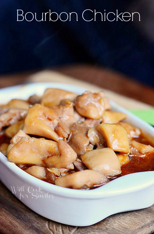 Bourbon Chicken 1 from willcookforsmiles.com #chicken #bourbonchicken