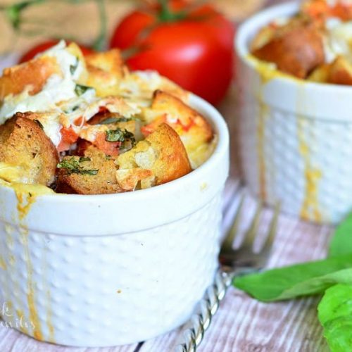 Savory Tomato Basil Bread Pudding LoveMySilk Will Cook For Smiles