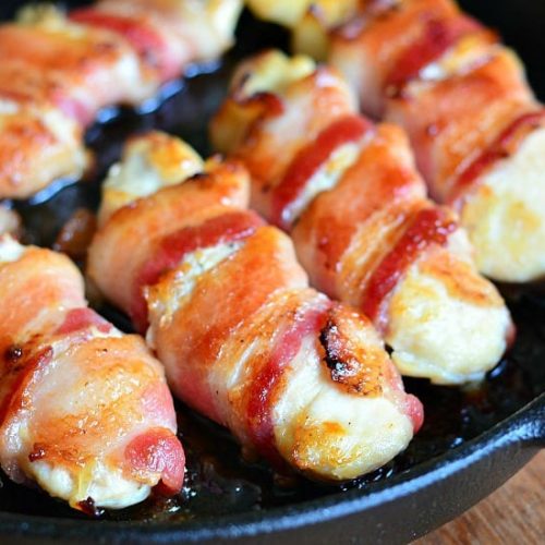 Bacon Wrapped Chicken Strips Will Cook For Smiles