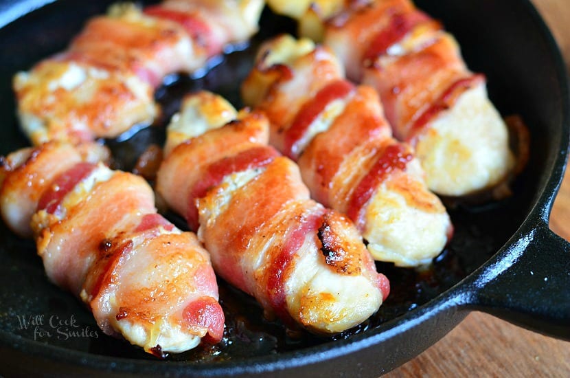 Bacon Wrapped Chicken Strips Will Cook For Smiles