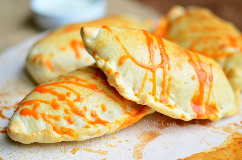 Homemade Buffalo Chicken Calzones