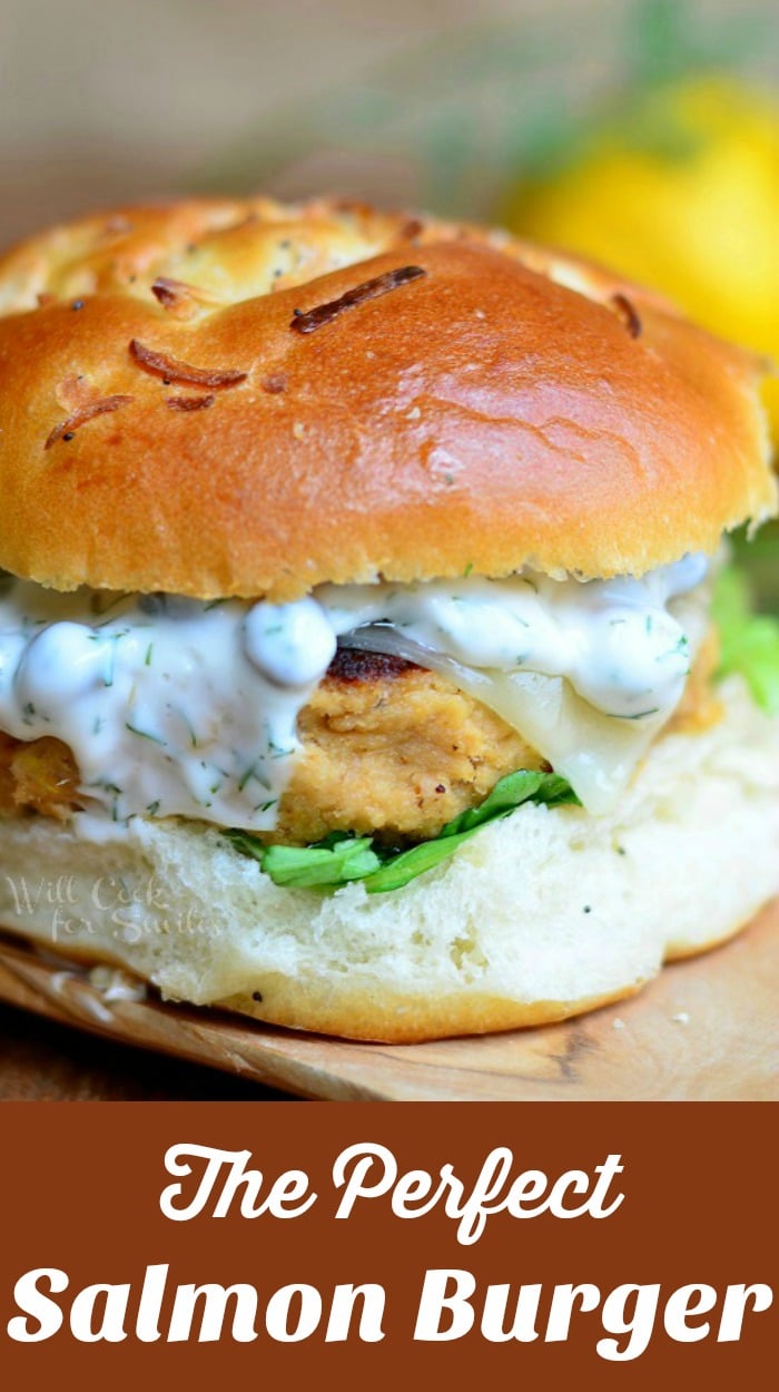 Salmon Burger pin 