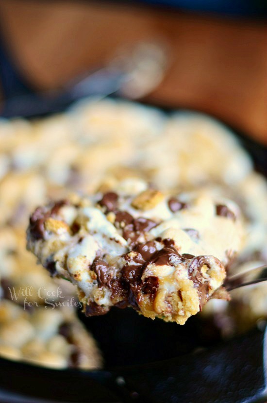 bite of cookie on a fork 