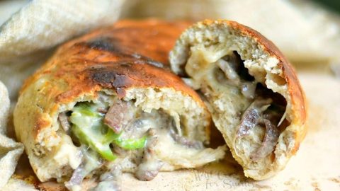 Easy Philly Cheese Steak Calzone 1 from willcookforsmiles.com 1
