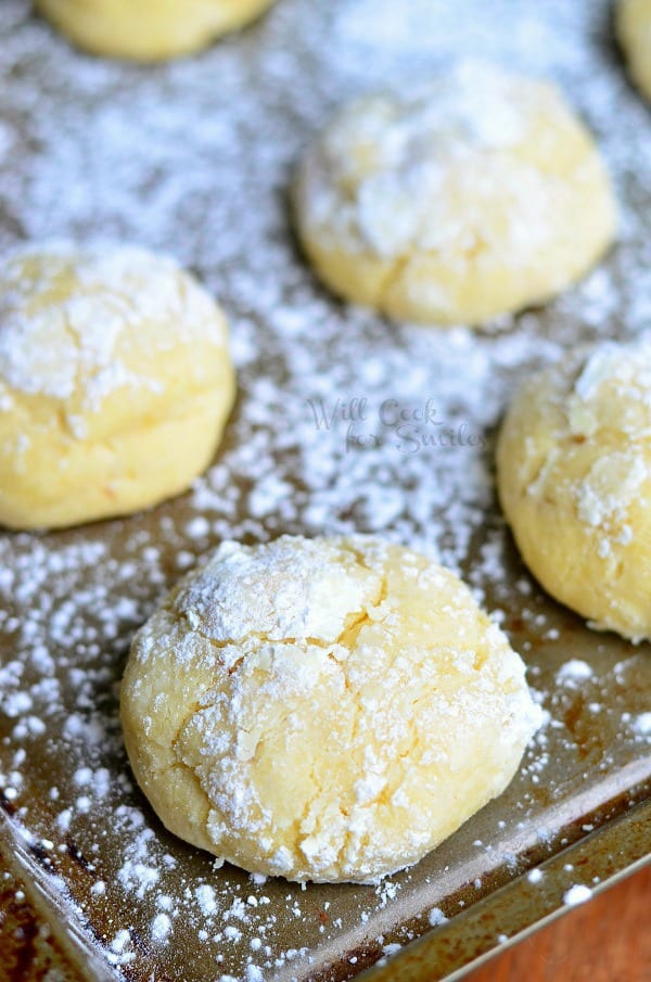 Banana Pudding Chewy Crinkle Cookies from willcookforsmiles.com