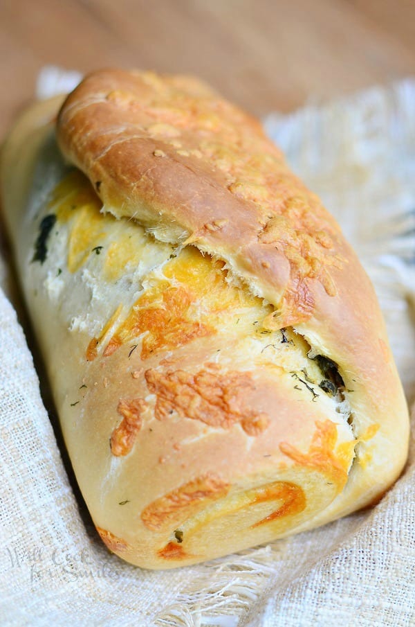 Cheddar Herb Swirl Bread 4 from willcookforsmiles.com