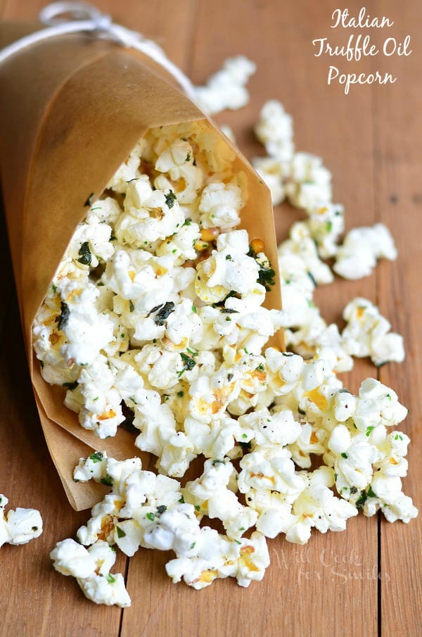 Italian Truffle Oil Popcorn 1 from willcookforsmiles.com