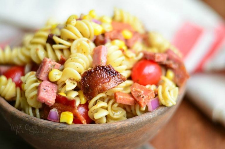 Meat Lover's Pasta Salad Recipe Will Cook For Smiles