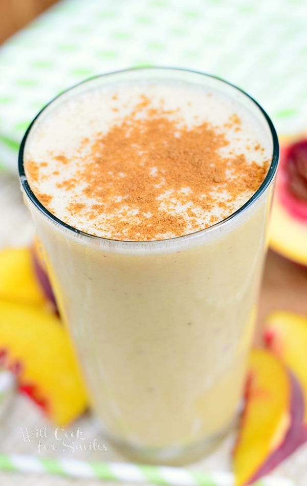 Peaches and Cream Breakfast Smoothie 3 from willcookforsmiles.com