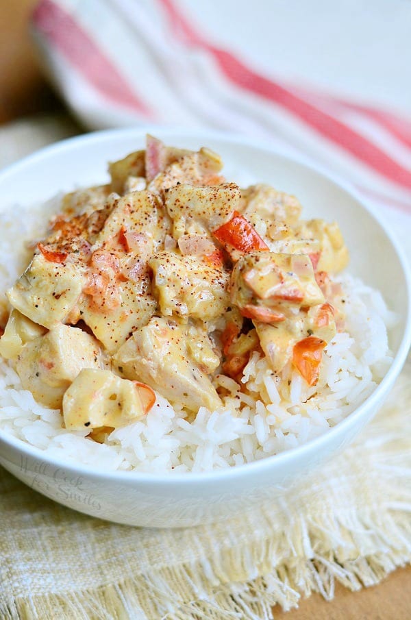 Creamy Cajun Chicken & Rice from willcookforsmiles.com