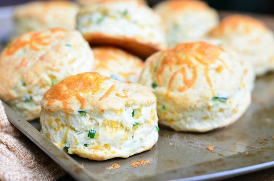 Jalapeno Cheddar Buttermilk Biscuits from willcookforsmiles.com