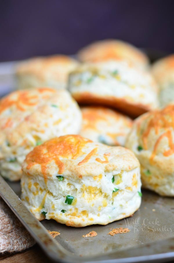 Jalapeño Cheddar Buttermilk Biscuits 3 from willcookforsmiles.com