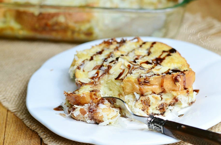 Almond Joy French Toast Bake | from willcookforsmiles.com