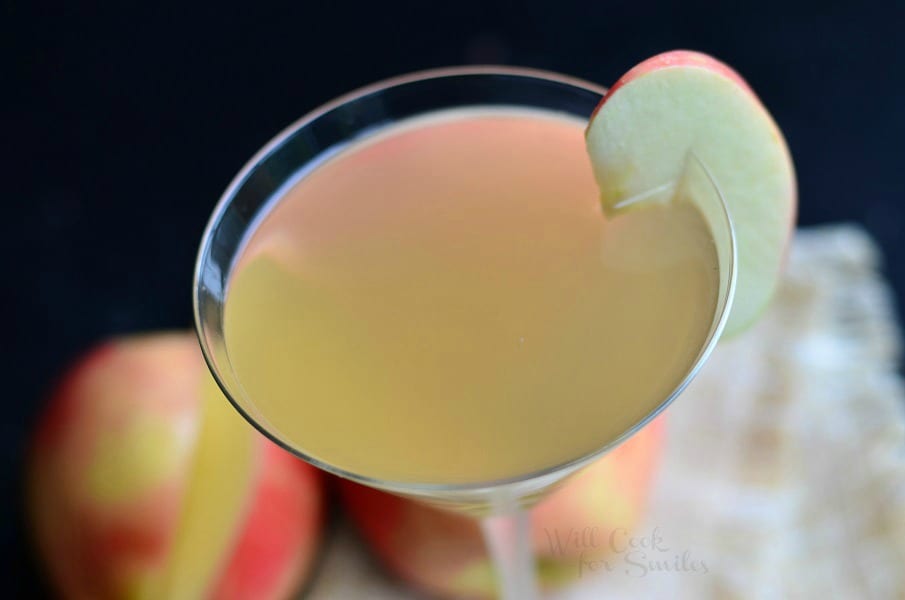 Apple Cider Martini is a wonderful seasonal cocktail that is light and crisp in flavor. It's made with apple flavored vodka, cinnamon liqueur and homemade apple cider.