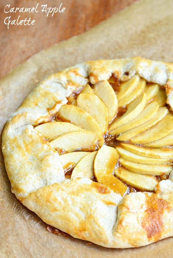 Caramel Apple Galette 1 from willcookforsmiles.com