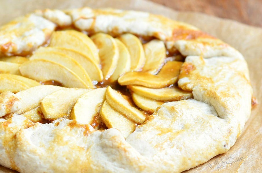 Caramel Apple Galette 2 from willcookforsmiles.com