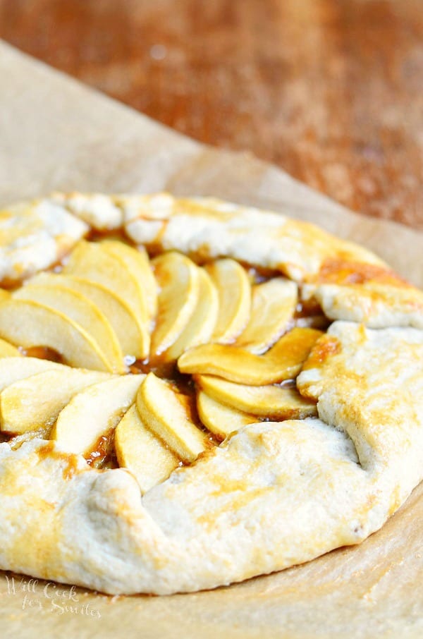 Caramel Apple Galette 3 from willcookforsmiles.com