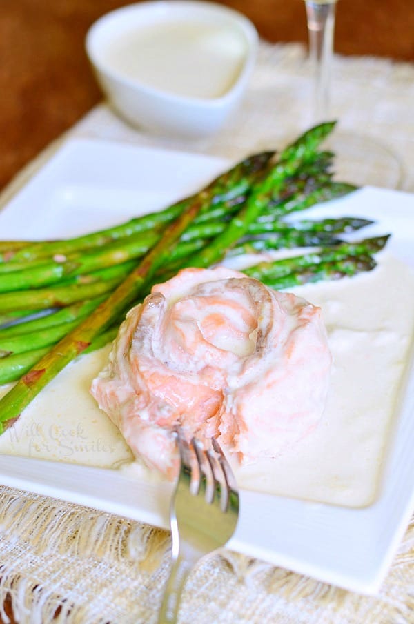 Salmon Rose with Creamy White Wine Sauce 1 from willcookforsmiles.com