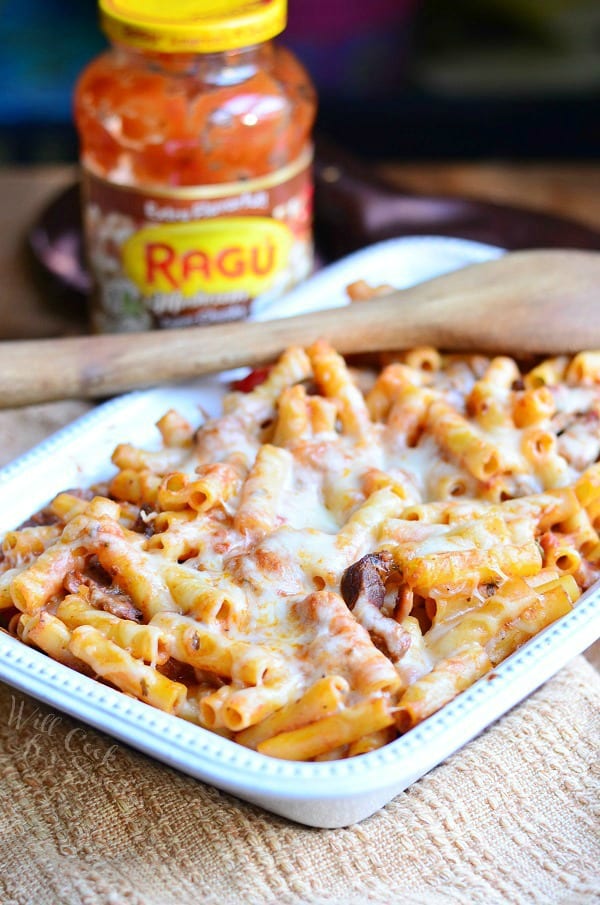 Italian Cheese Steak Baked Ziti 1 from willcookforsmiles.com