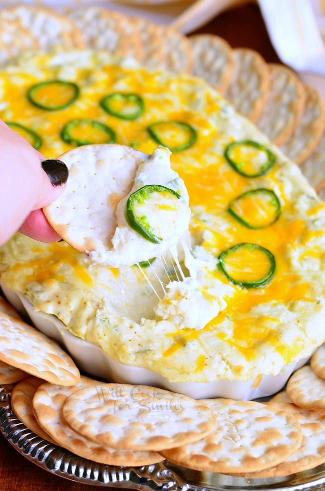 Cheesy Jalapeno Dip 3 from willcookforsmiles.com