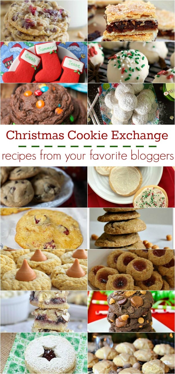 Christmas Cookie exchange photo collage 