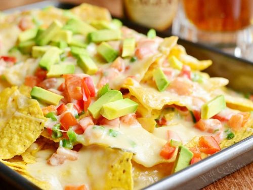 Amazing Nachos With Veggies And Homemade Nacho Ale Cheese Sauce Will Cook For Smiles