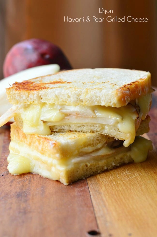 Dijon Havarti & Pear Grilled Cheese 1 from willcookforsmiles.com