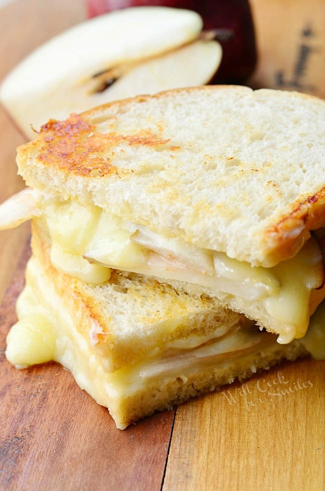 Dijon Havarti & Pear Grilled Cheese from willcookforsmiles.com